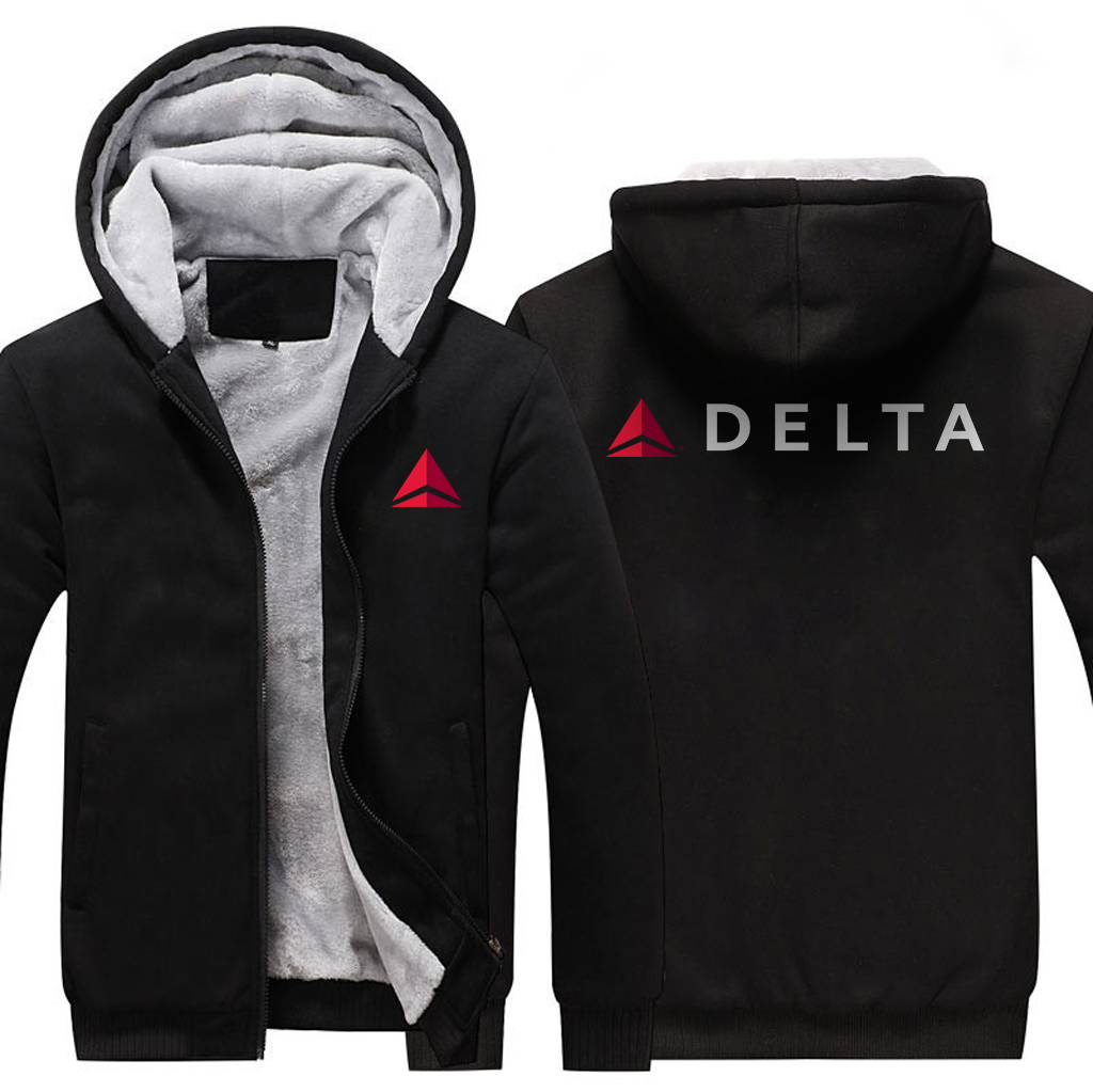 DELTA AIRLINES  JACKETS FLEECE SWEATSHIRT
