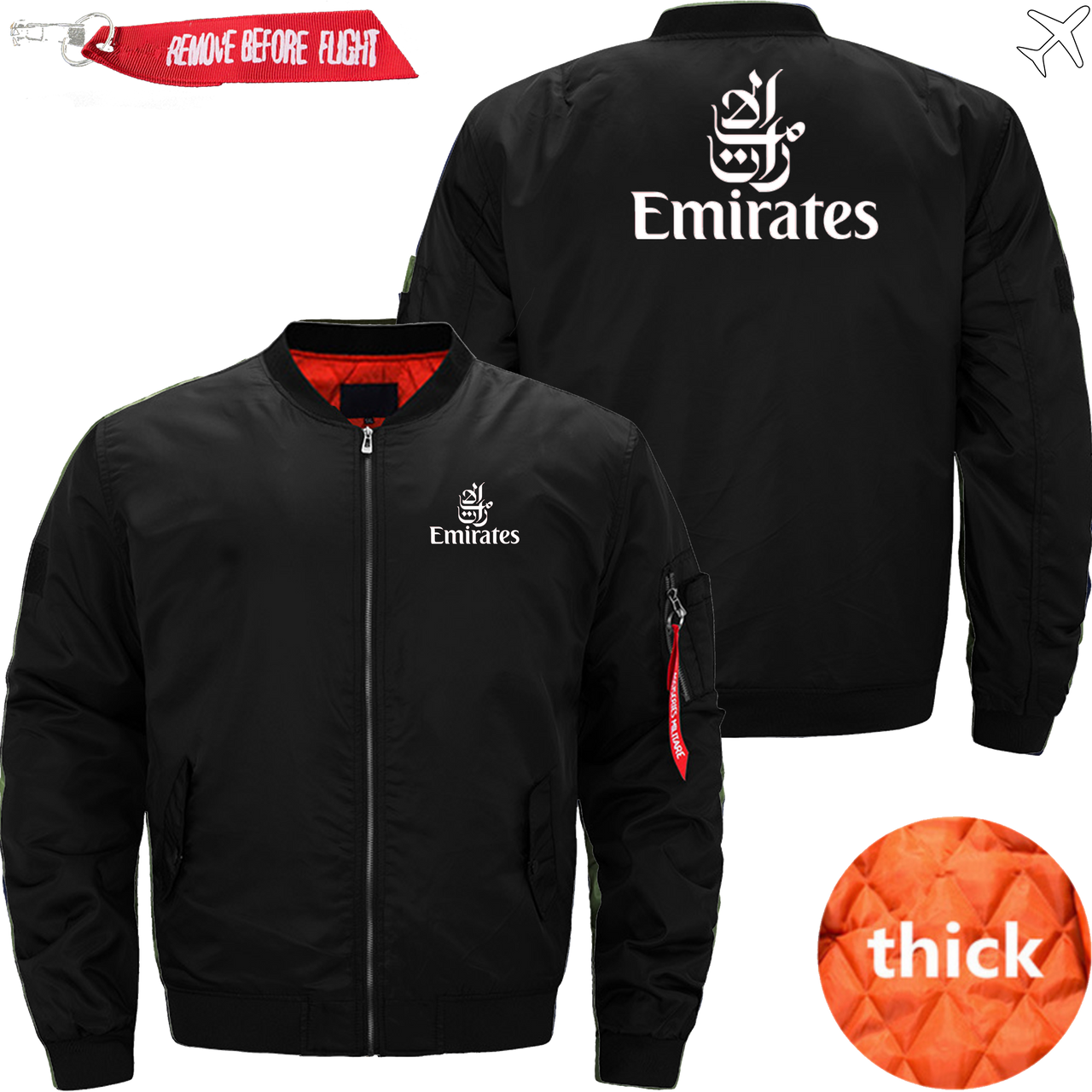 EMIRATES AIRLINES MA1 JACKET THE AV8R