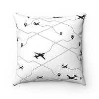 Thumbnail for BLACK AIRPLANES  PILLOW Printify