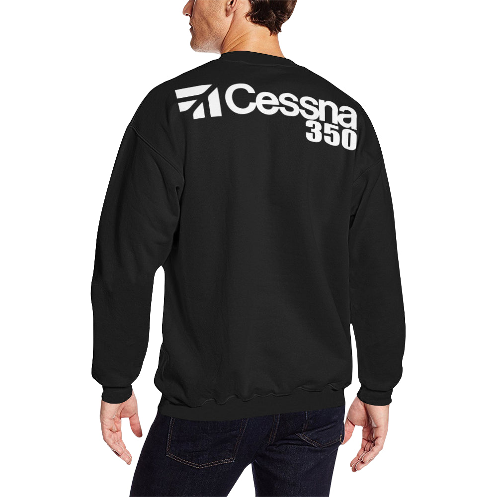 CESSNA - 350 Men's Oversized Fleece Crew Sweatshirt e-joyer