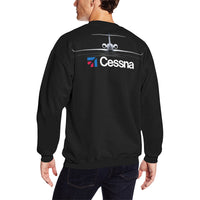 Thumbnail for CESSNA Men's Oversized Fleece Crew Sweatshirt (Model H18) e-joyer