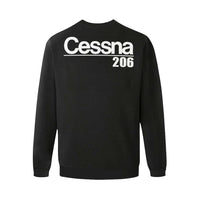 Thumbnail for Cessna 206 Men's Oversized Fleece Crew Sweatshirt e-joyer