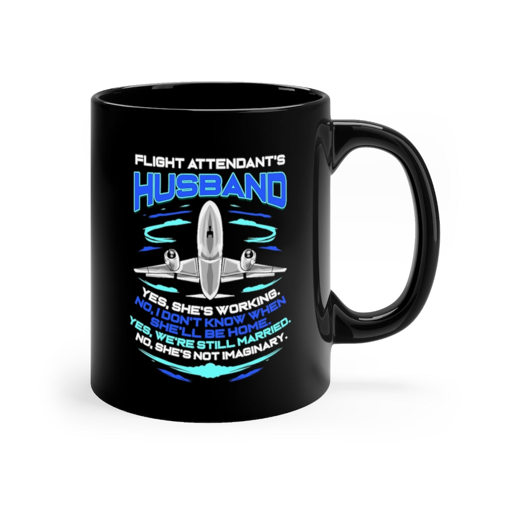 FLIGHT ATTENDANTS HUSBAND DESIGNED - MUG Printify