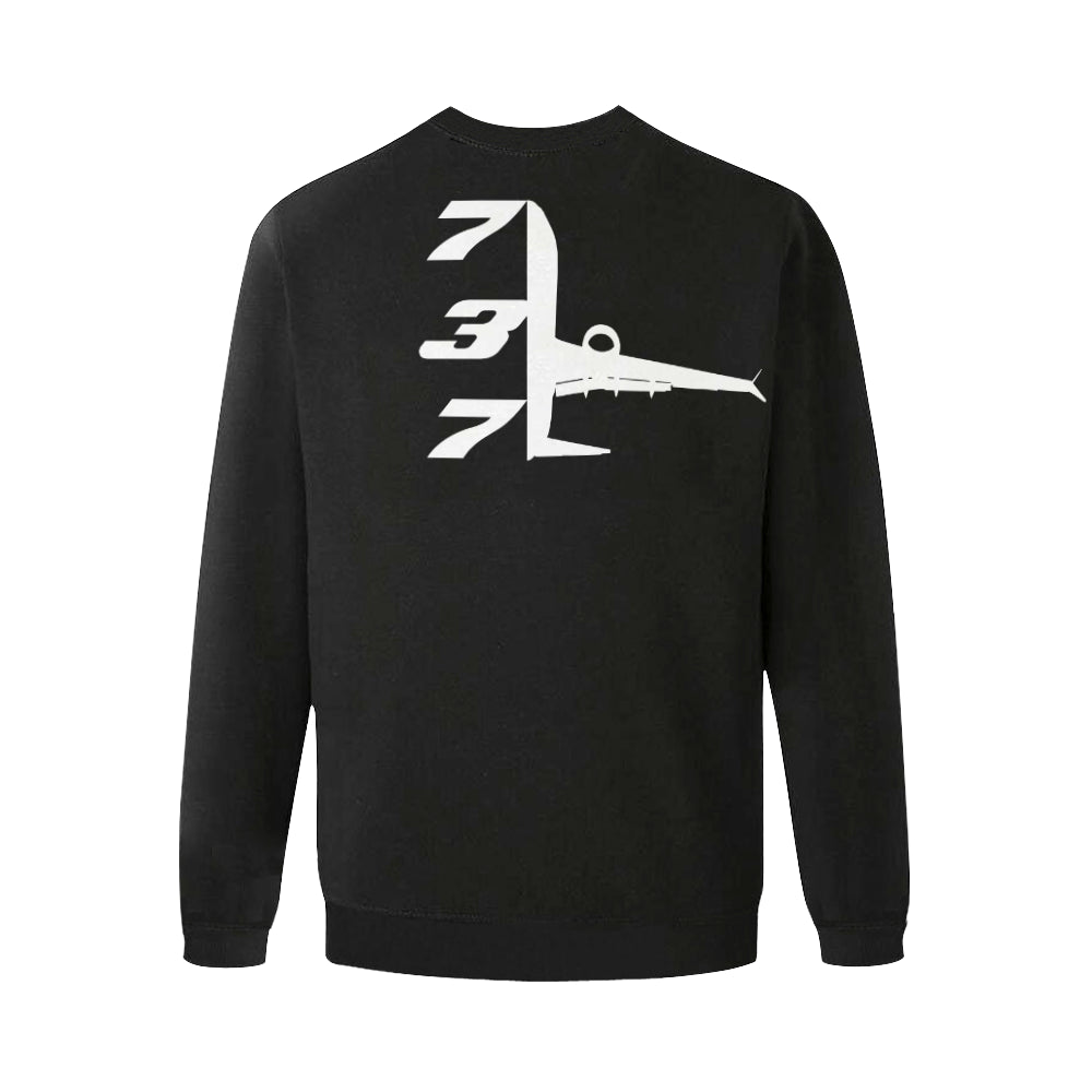 BOEING 737 Men's Oversized Fleece Crew Sweatshirt e-joyer