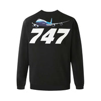 Thumbnail for BOEING 747 Men's Oversized Fleece Crew Sweatshirt e-joyer