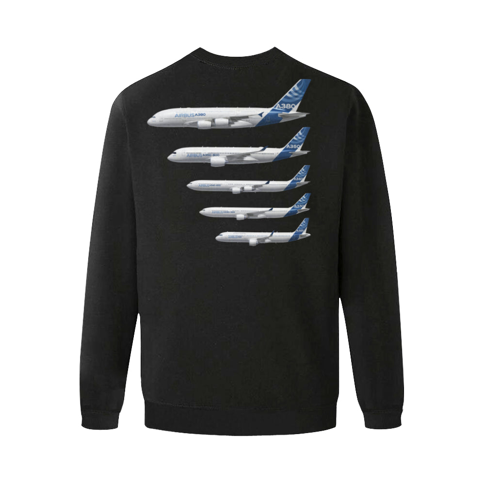 AIRBUS 380 Men's Oversized Fleece Crew Sweatshirt e-joyer