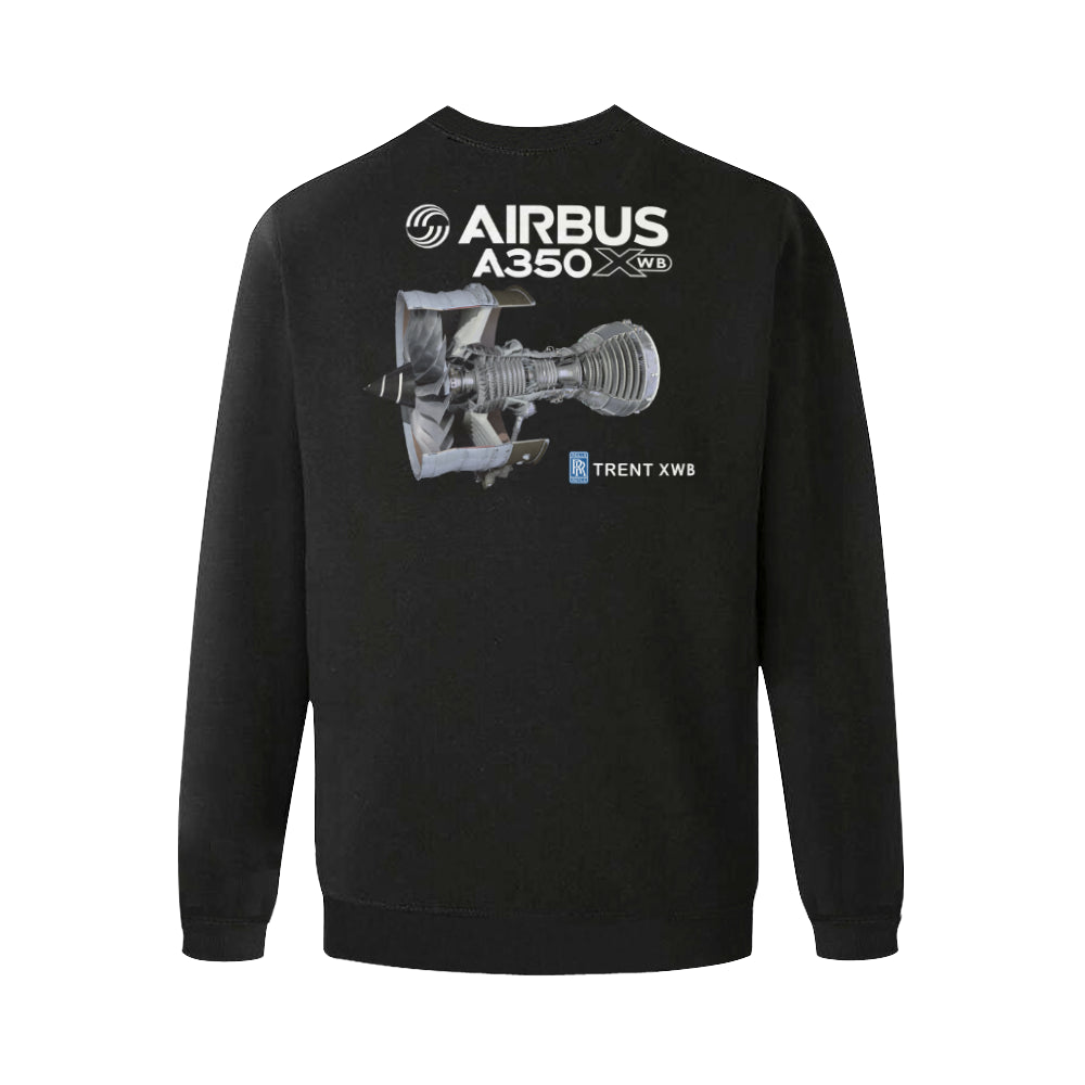 AIRBUS 350 Men's Oversized Fleece Crew Sweatshirt e-joyer