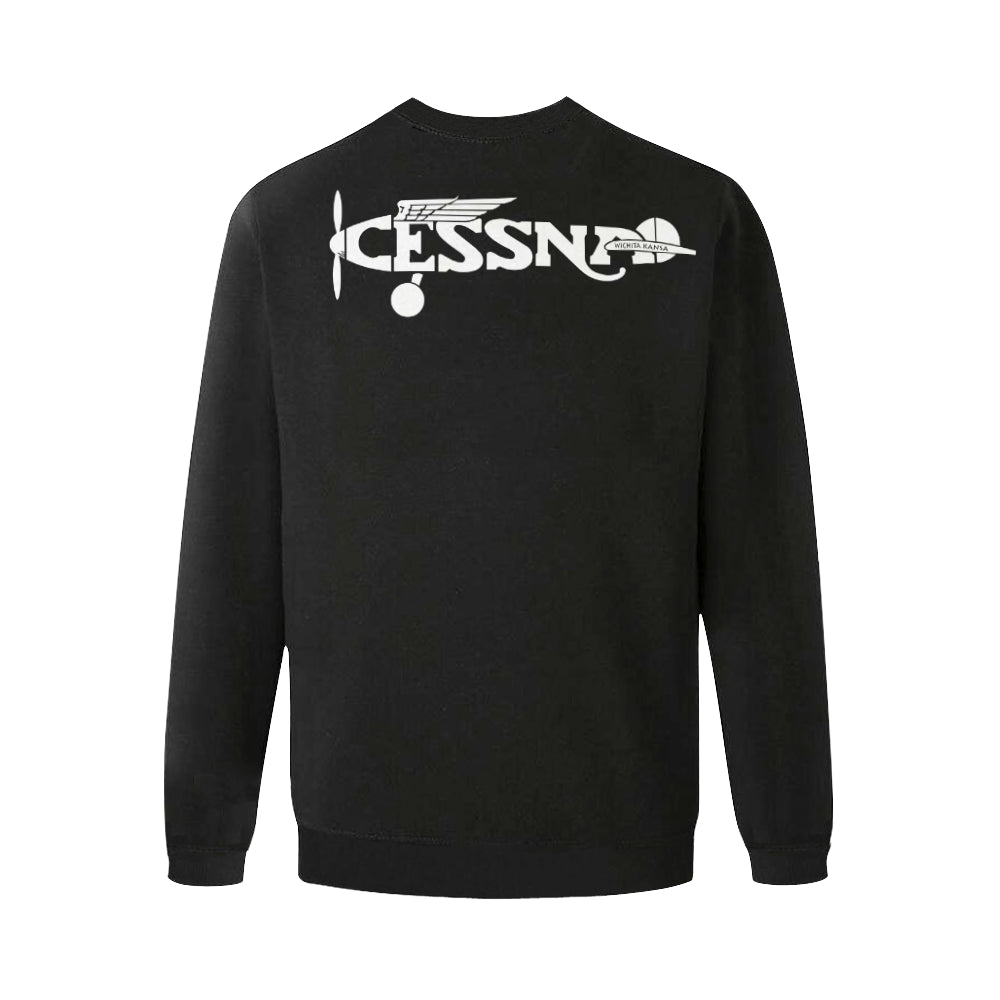 CESSNA Men's Oversized Fleece Crew Sweatshirt e-joyer