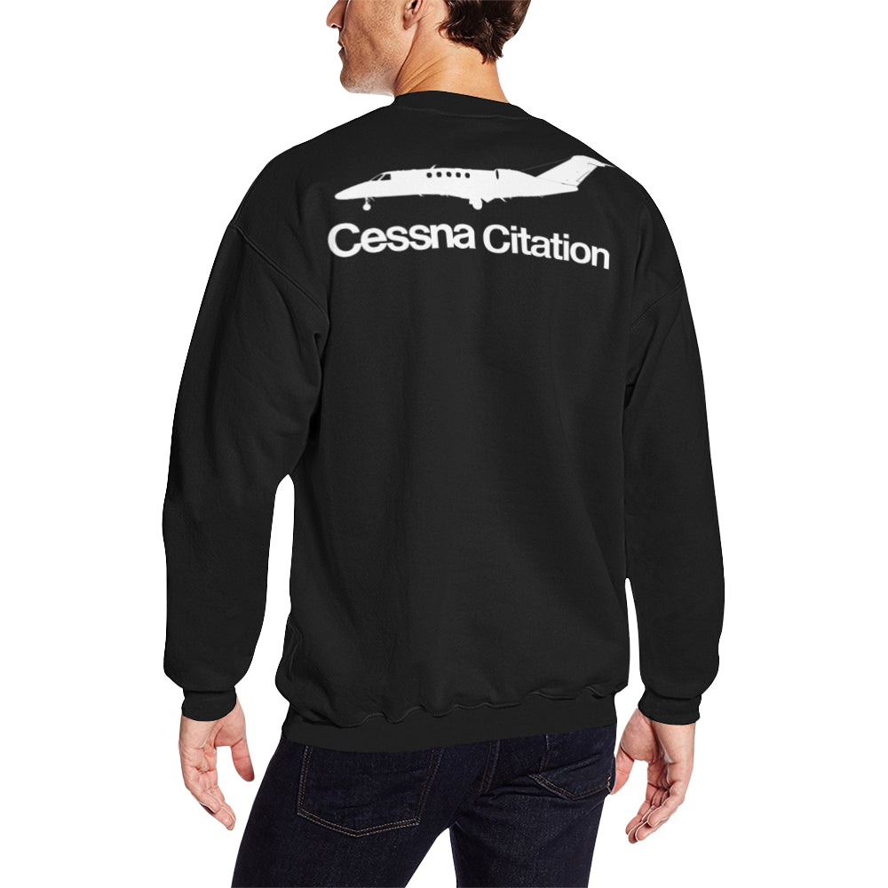 CESSNA - 565 Men's Oversized Fleece Crew Sweatshirt e-joyer