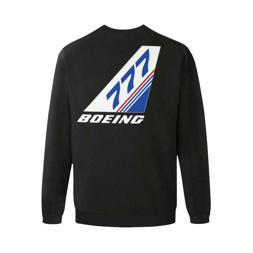 BOEING 777 Men's Oversized Fleece Crew Sweatshirt e-joyer