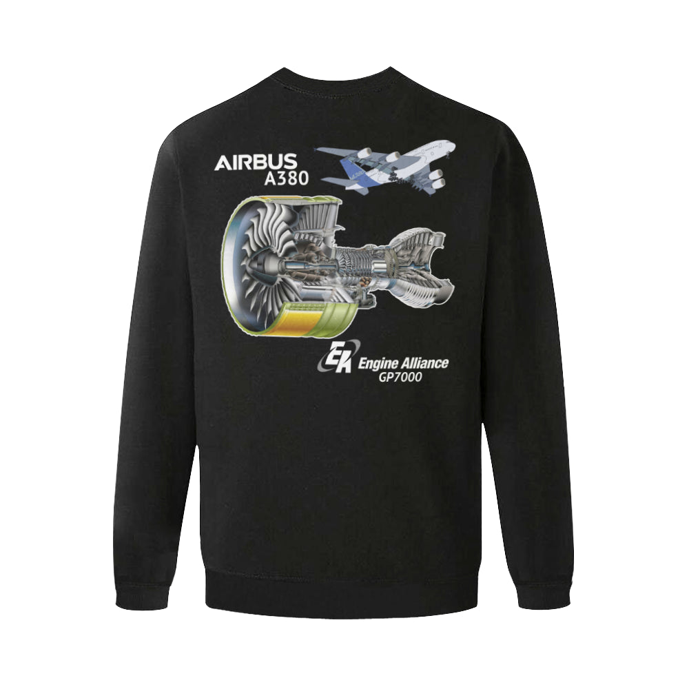 AIRBUS 380 Men's Oversized Fleece Crew Sweatshirt e-joyer