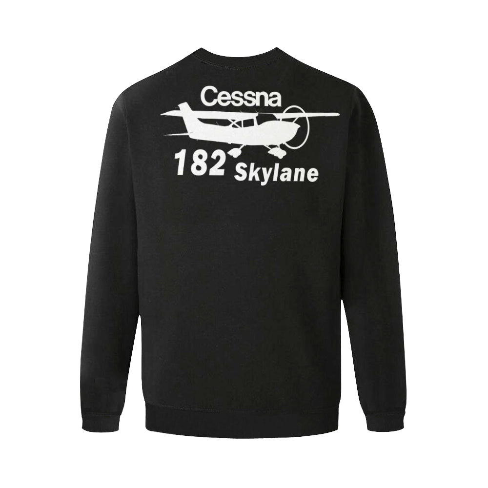 CESSNA - 182 Men's Oversized Fleece Crew Sweatshirt e-joyer