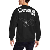 Thumbnail for CESSNA - 208 Men's Oversized Fleece Crew Sweatshirt e-joyer