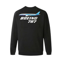 Thumbnail for BOEING 787 Men's Oversized Fleece Crew Sweatshirt e-joyer