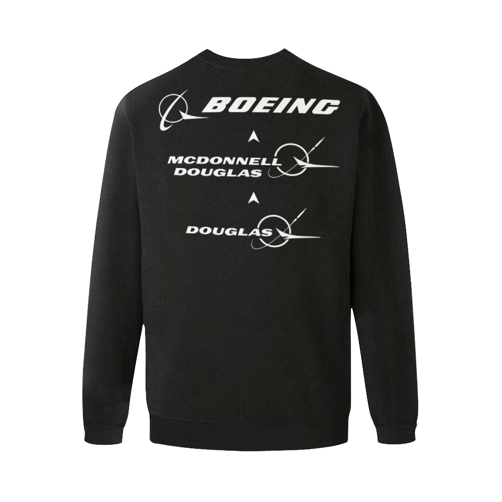 BOEING Men's Oversized Fleece Crew Sweatshirt e-joyer