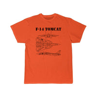Thumbnail for Vintage Black F14 Tomcat Schematic F-14 Jet T SHIRT THE AV8R