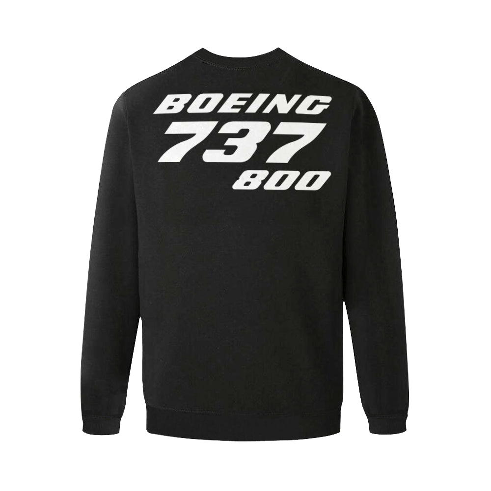 BOEING 737 Men's Oversized Fleece Crew Sweatshirt e-joyer