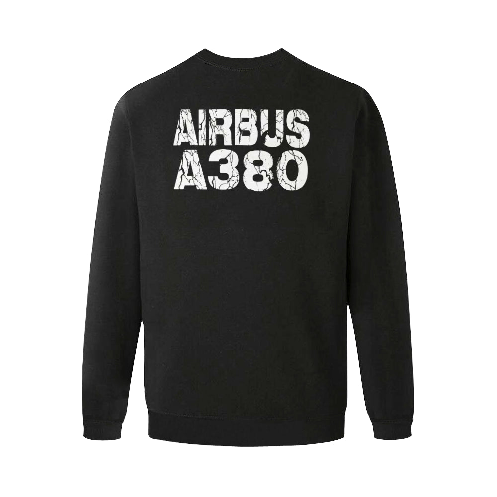 AIRBUS 380 Men's Oversized Fleece Crew Sweatshirt e-joyer