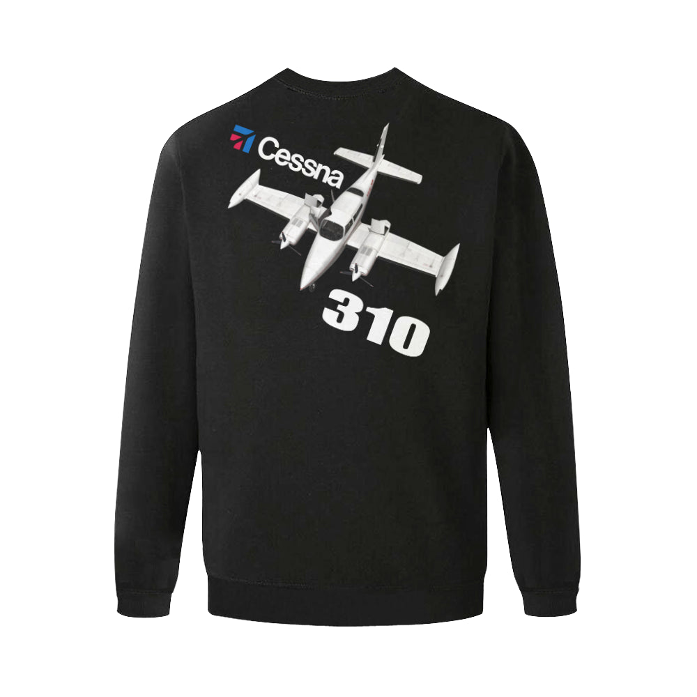 CESSNA - 310 Men's Oversized Fleece Crew Sweatshirt e-joyer