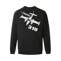 Thumbnail for CESSNA - 310 Men's Oversized Fleece Crew Sweatshirt e-joyer