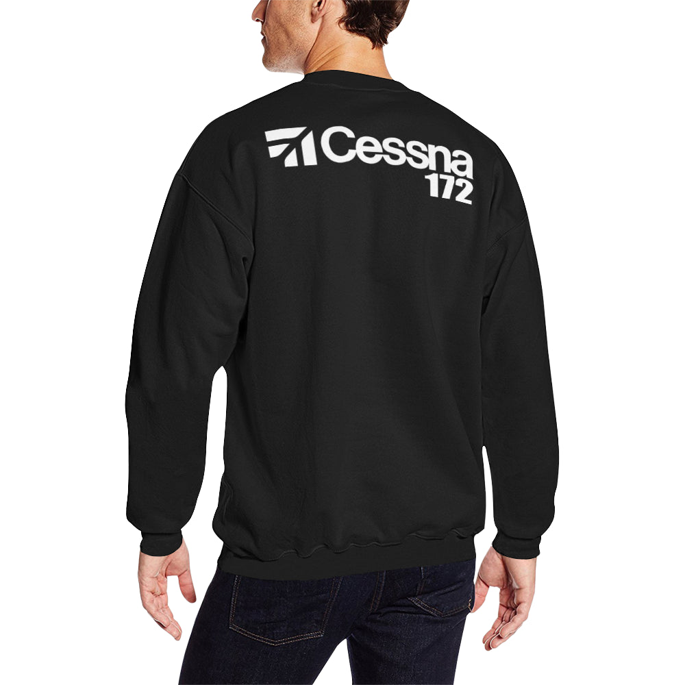 CESSNA - 172 Men's Oversized Fleece Crew Sweatshirt e-joyer