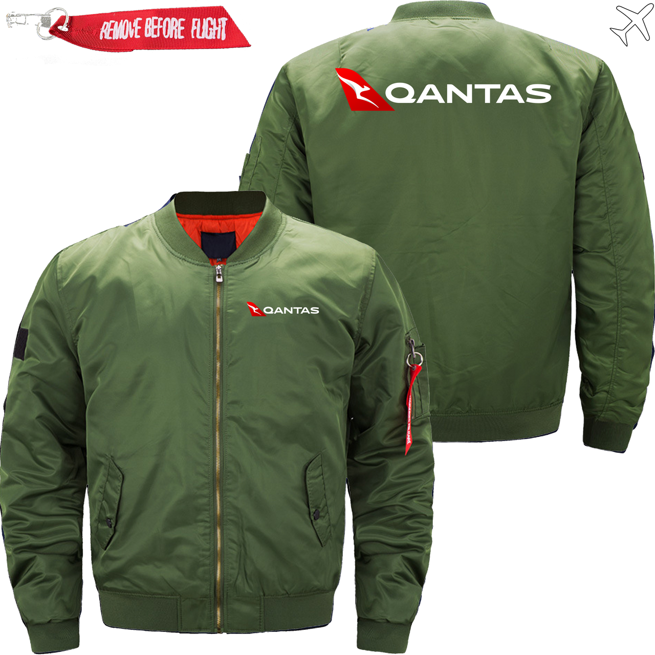 QANTAS AIRLINES MA1 JACKET THE AV8R