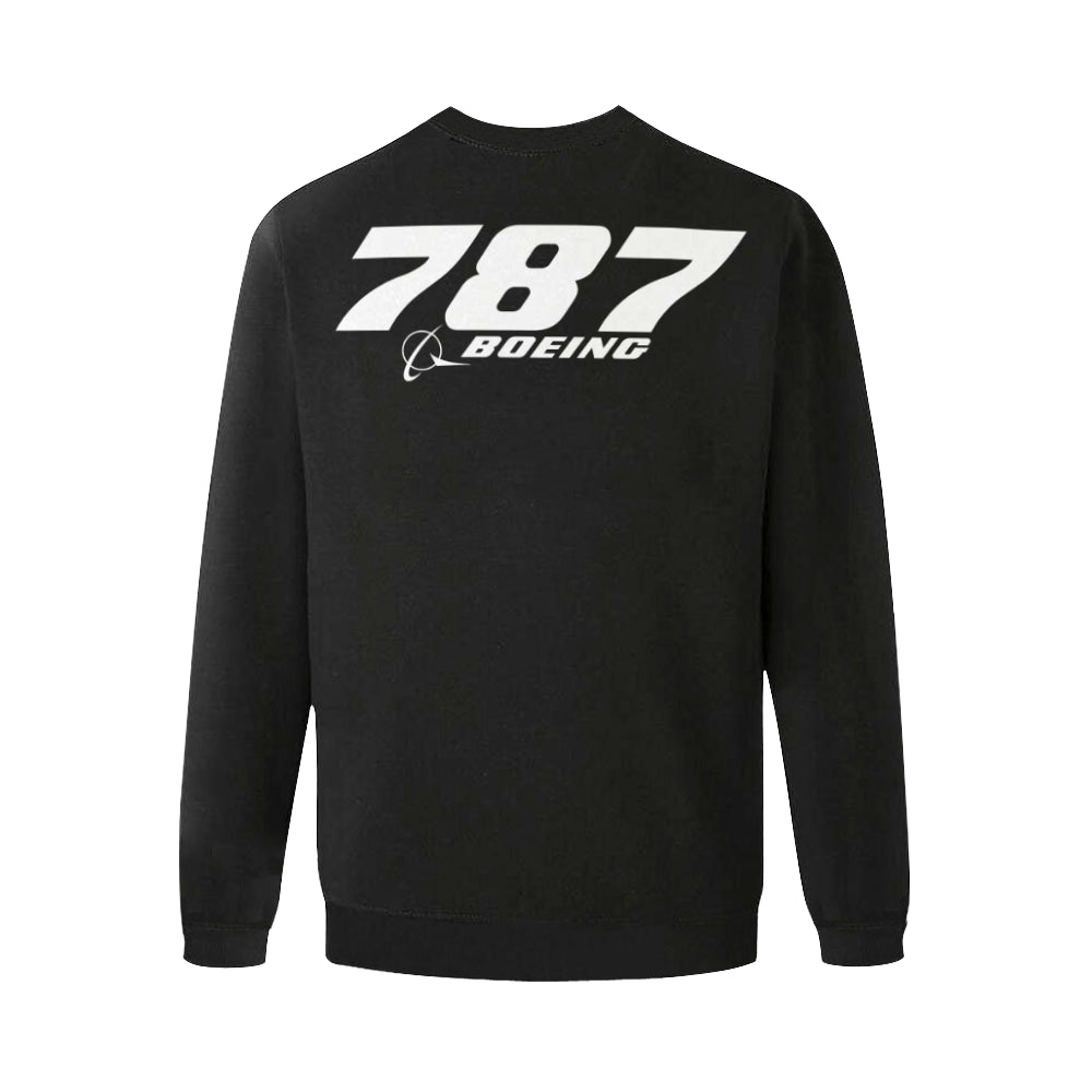 BOEING 787 Men's Oversized Fleece Crew Sweatshirt e-joyer