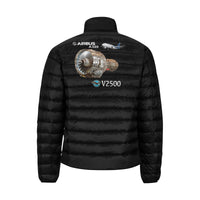 Thumbnail for Airbus A320 Men's Stand Collar Padded Jacket e-joyer