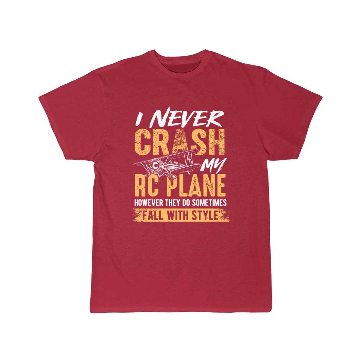 I never crash my RC plane hobby flying T-SHIRT THE AV8R