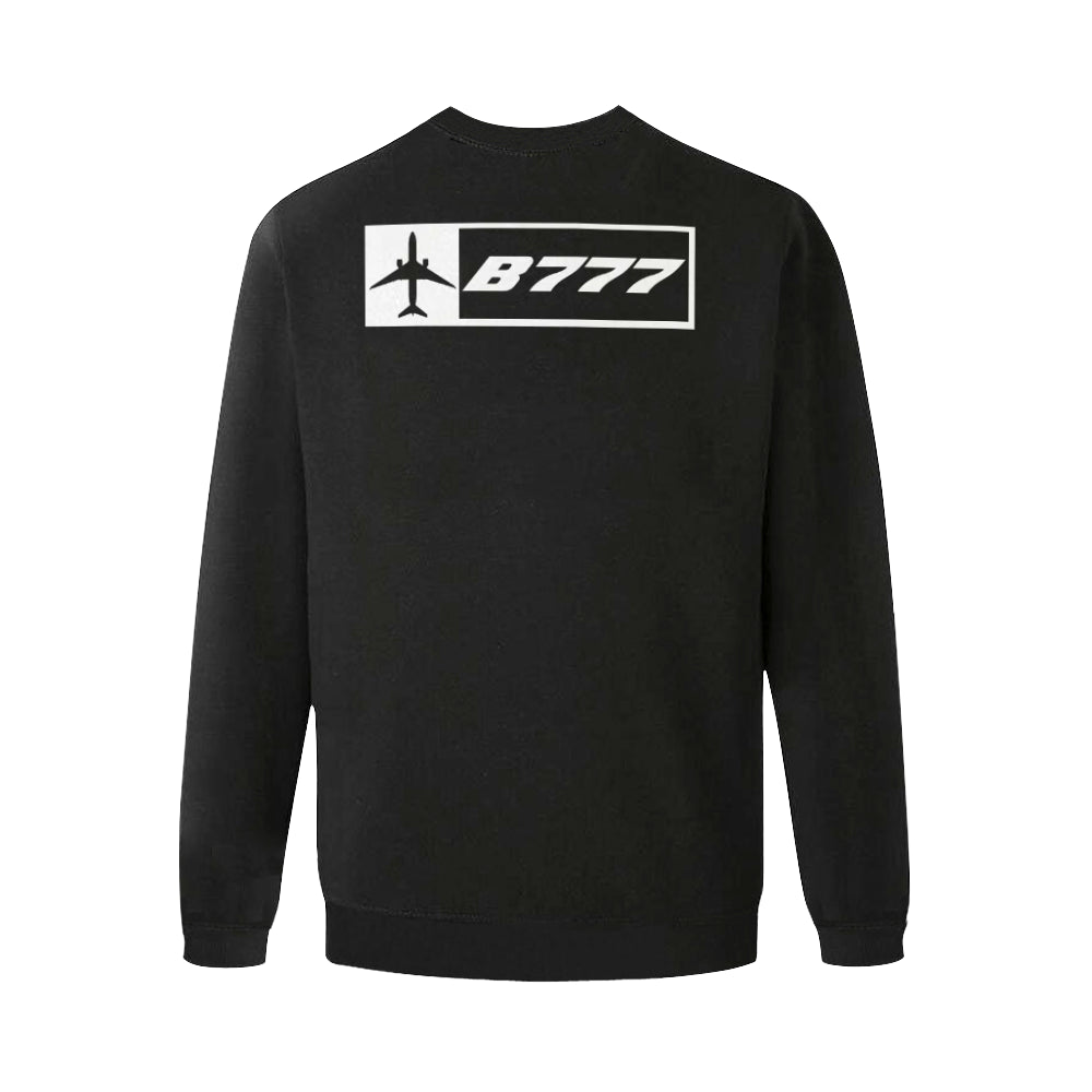 BOEING 777 Men's Oversized Fleece Crew Sweatshirt e-joyer