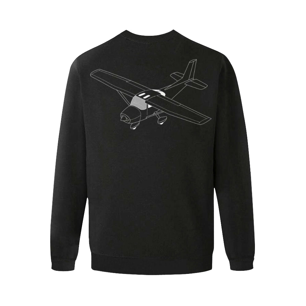 CESSNA - 172 Men's Oversized Fleece Crew Sweatshirt e-joyer