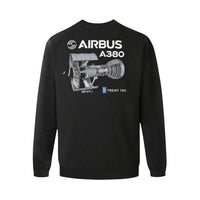 Thumbnail for AIRBUS 380 Men's Oversized Fleece Crew Sweatshirt e-joyer