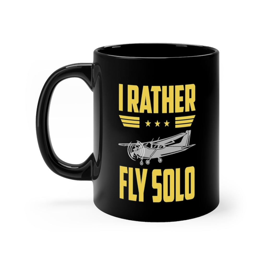 I RATHER FLY SOLO DESIGNED - MUG Printify