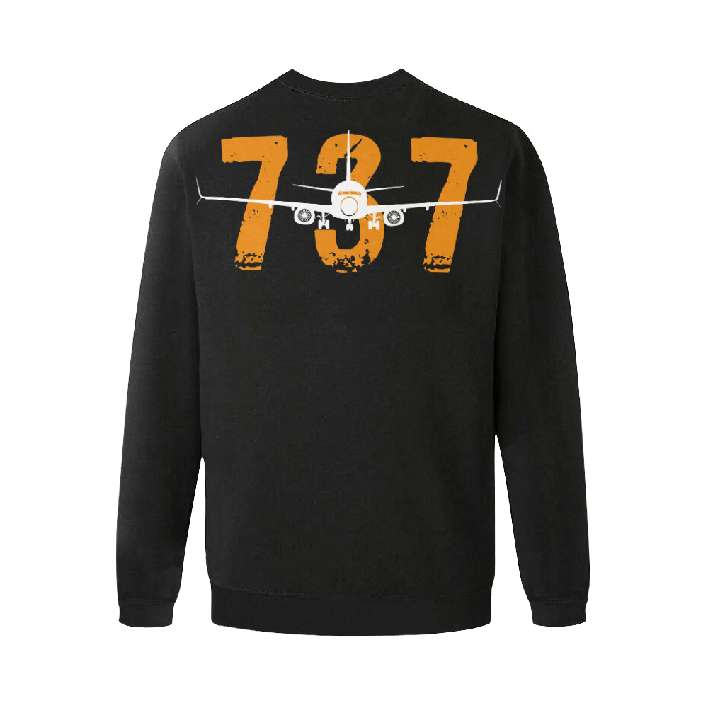 BOEING 737 Men's Oversized Fleece Crew Sweatshirt e-joyer