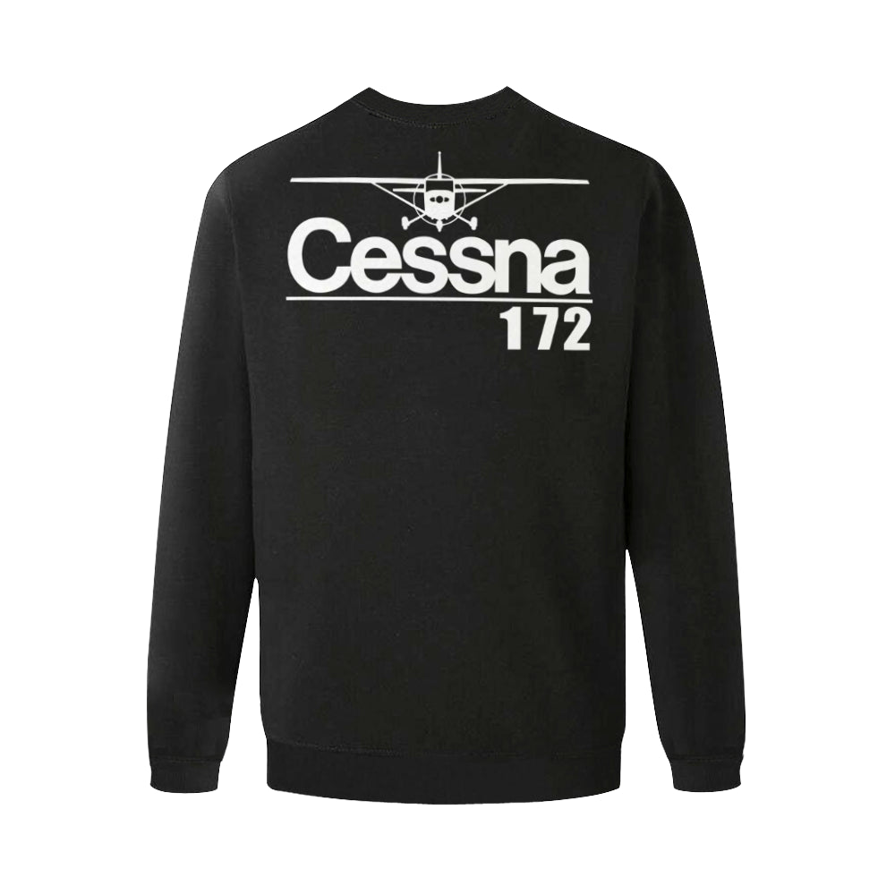 CESSNA 172 Men's Oversized Fleece Crew Sweatshirt e-joyer