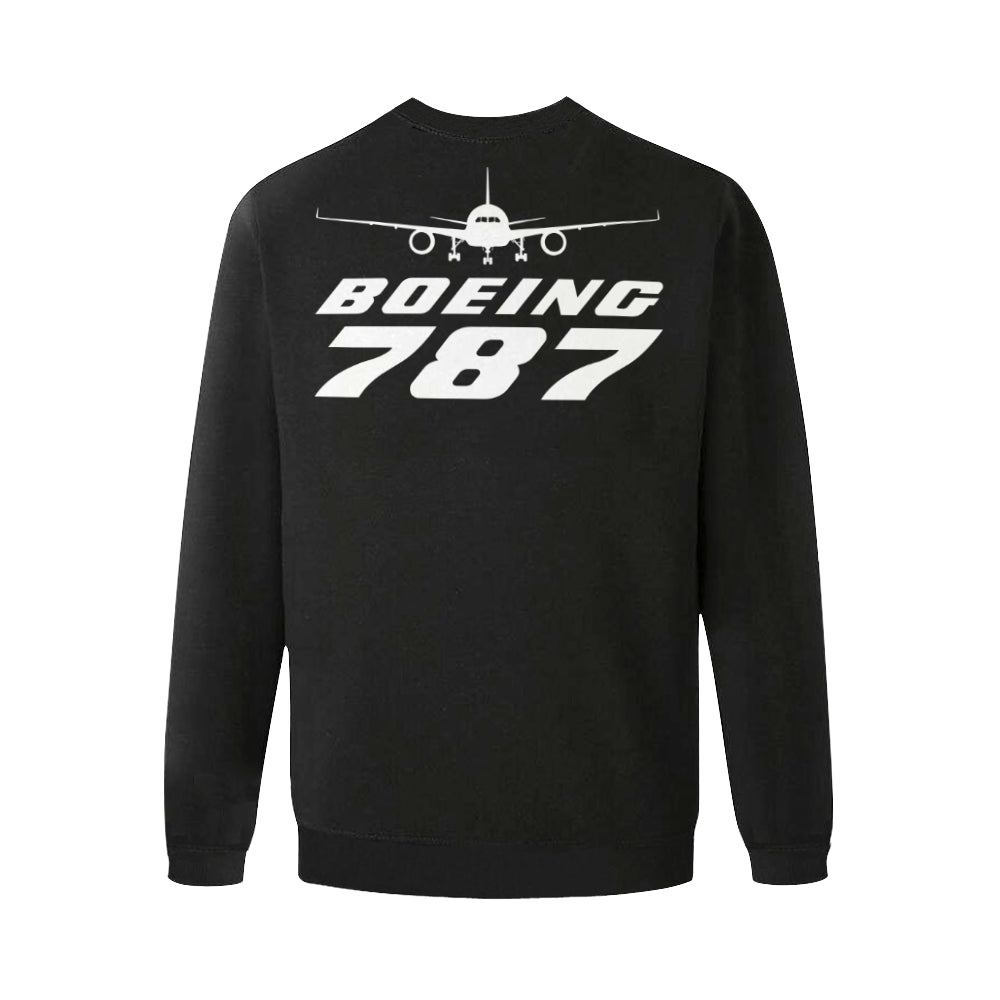 BOEING 787 Men's Oversized Fleece Crew Sweatshirt e-joyer