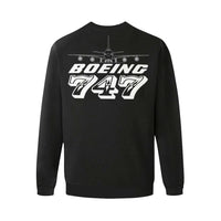 Thumbnail for BOEING 747 Men's Oversized Fleece Crew Sweatshirt e-joyer