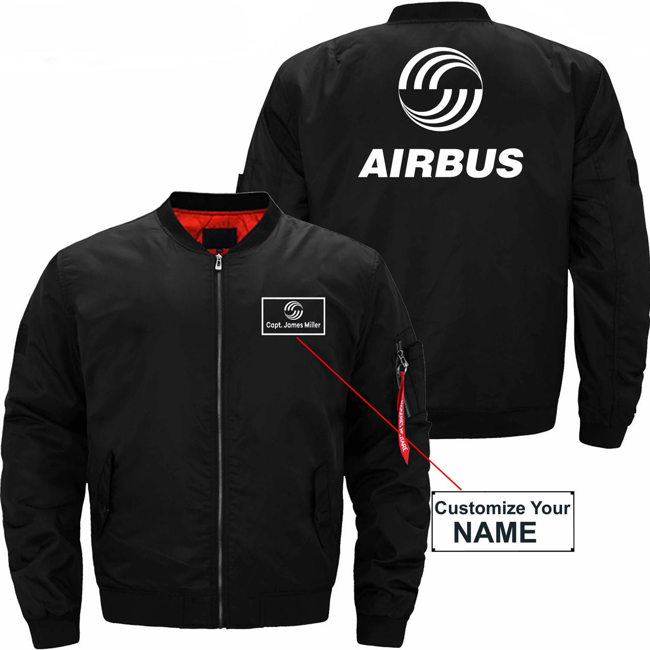 AIRBUS  CUSTOM NAME - JACKET THE AV8R