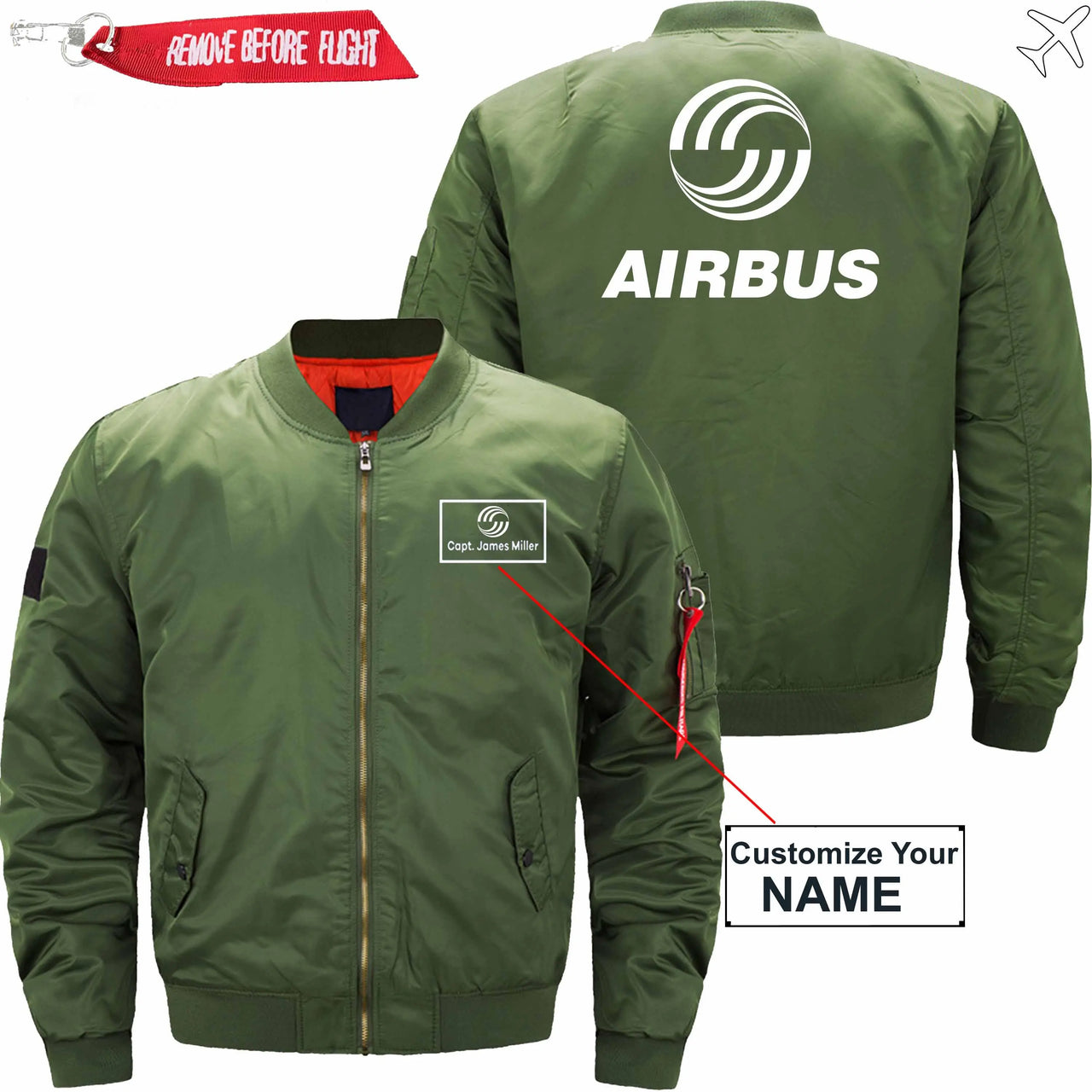 AIRBUS  CUSTOM NAME - JACKET THE AV8R