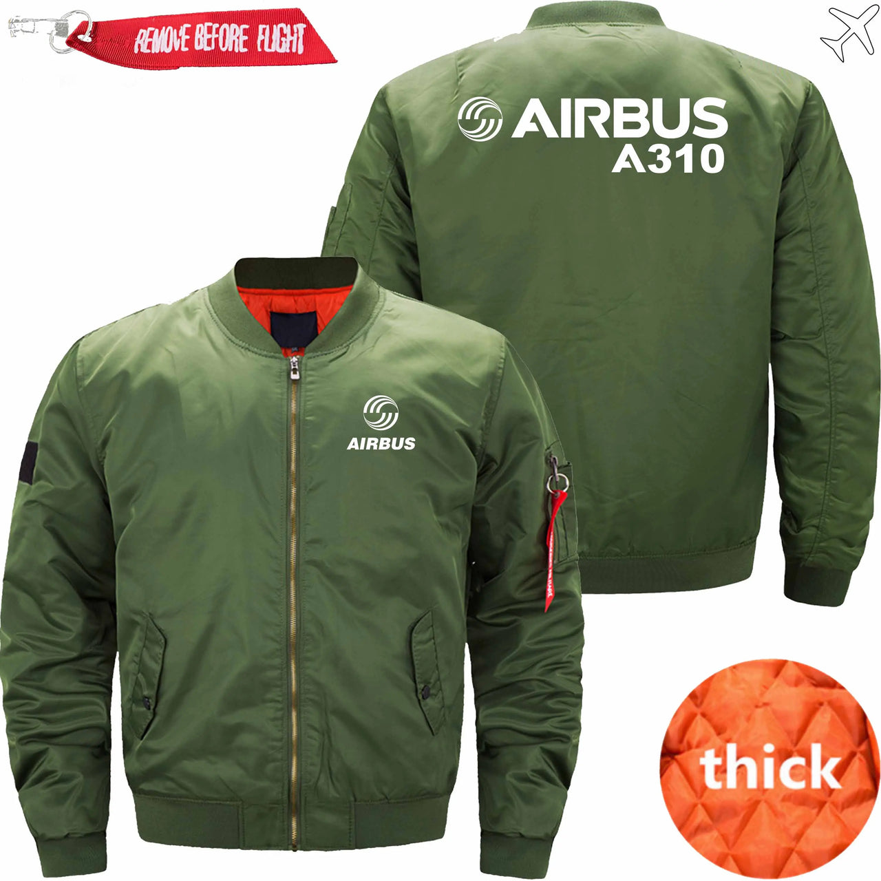 AIRBUS A310 Ma-1 Bomber Jacket Flight Jacket Aviator Jacket THE AV8R