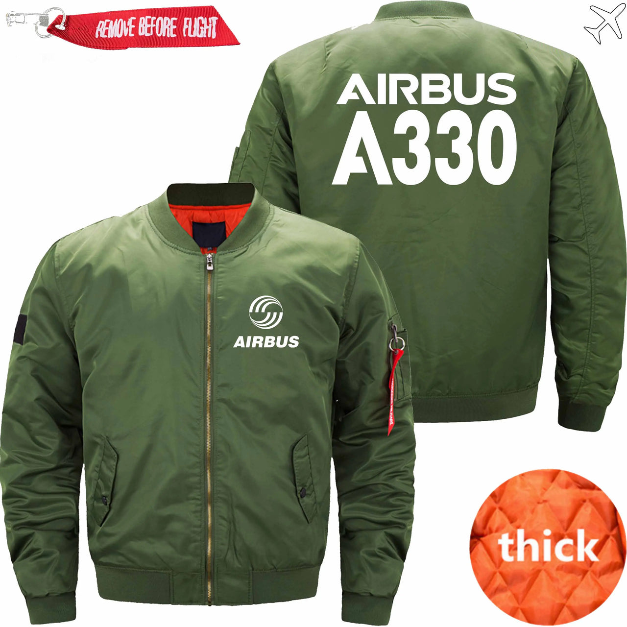 AIRBUS A330 Ma-1 Bomber Jacket Flight Jacket Aviator Jacket THE AV8R