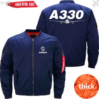 Thumbnail for AIRBUS A330 Ma-1 Bomber Jacket Flight Jacket Aviator Jacket THE AV8R