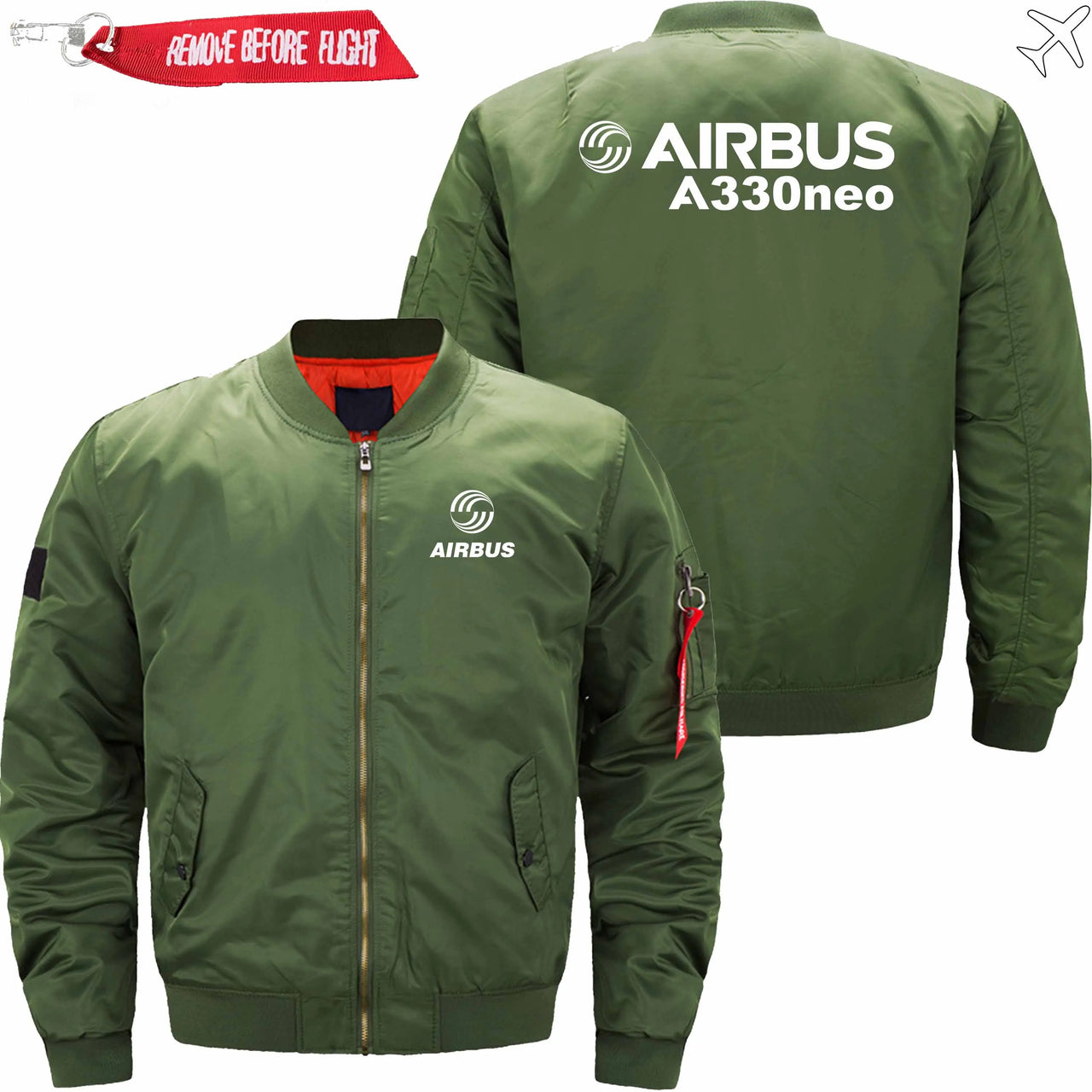 AIRBUS A330NEO Ma-1 Bomber Jacket Flight Jacket Aviator Jacket THE AV8R