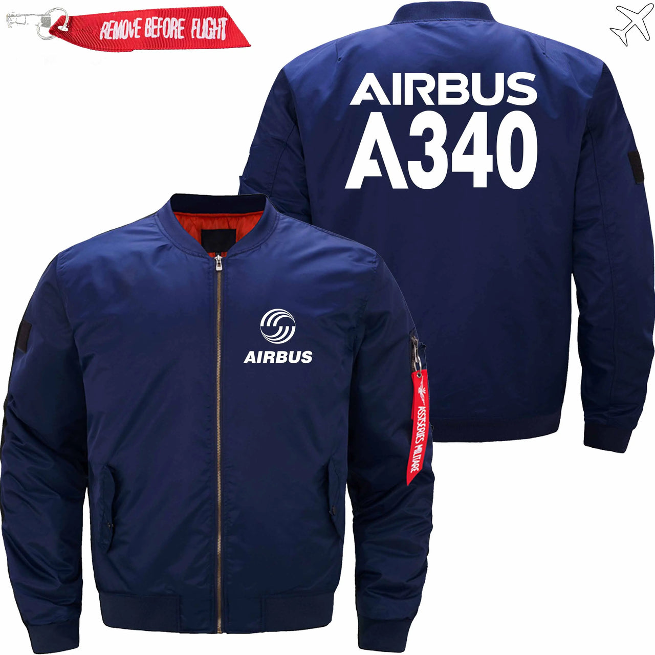 AIRBUS A340 Ma-1 Bomber Jacket Flight Jacket Aviator Jacket THE AV8R