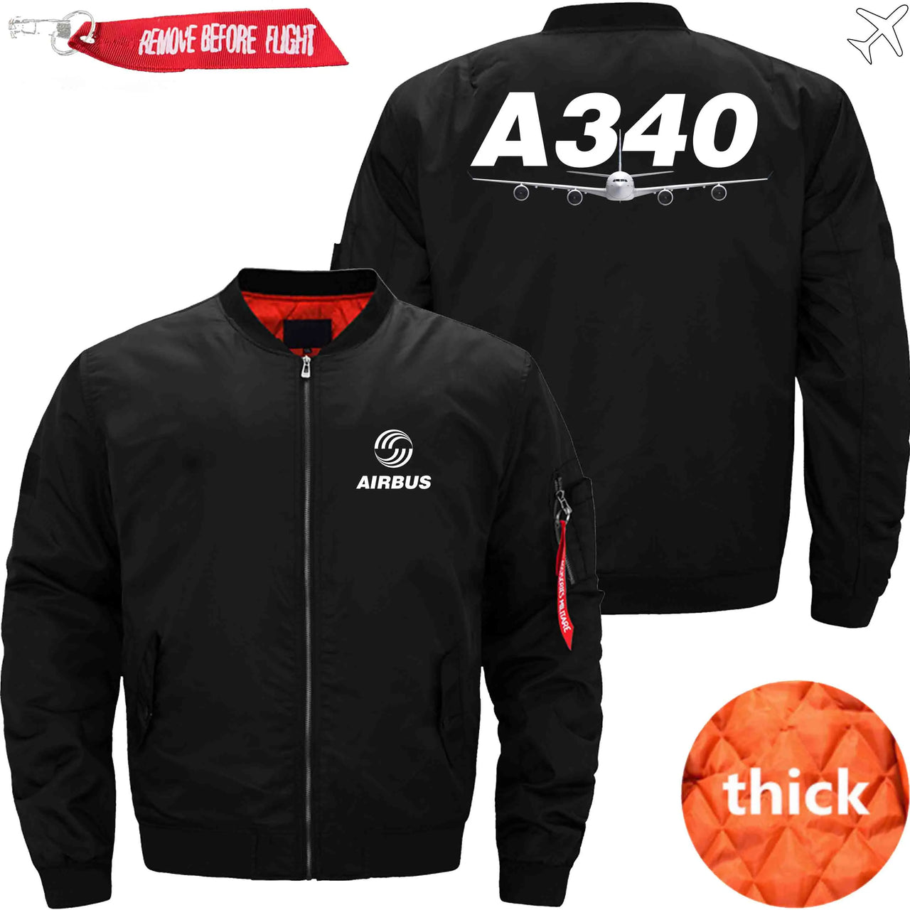 AIRBUS A340 Ma-1 Bomber Jacket Flight Jacket Aviator Jacket THE AV8R