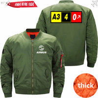 Thumbnail for AIRBUS A340 Ma-1 Bomber Jacket Flight Jacket Aviator Jacket THE AV8R