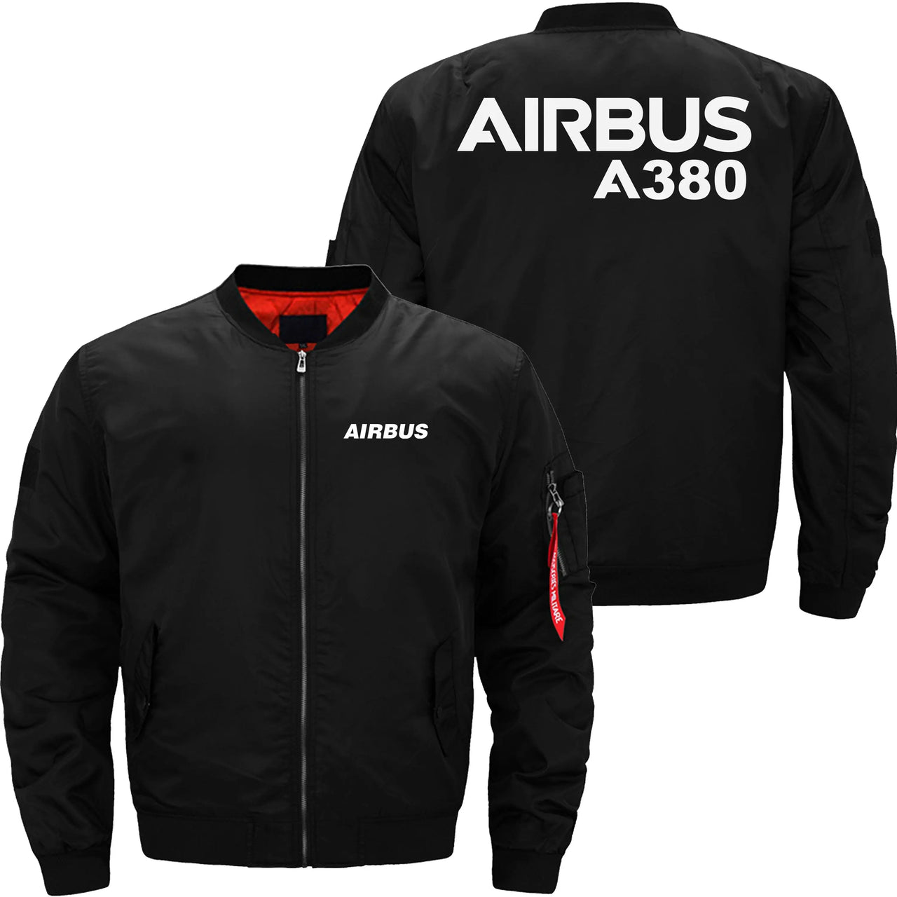 AIRBUS A380 DESIGNED Ma-1 Bomber Jacket Flight Jacket Aviator Jacket THE AV8R