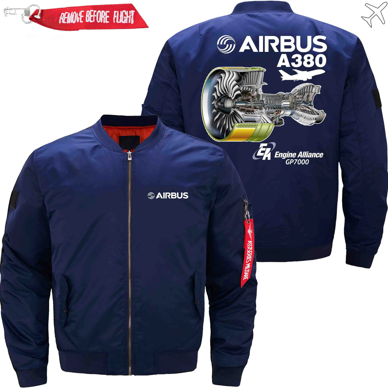 AIRBUS A380 GP7000 Ma-1 Bomber Jacket Flight Jacket Aviator Jacket THE AV8R