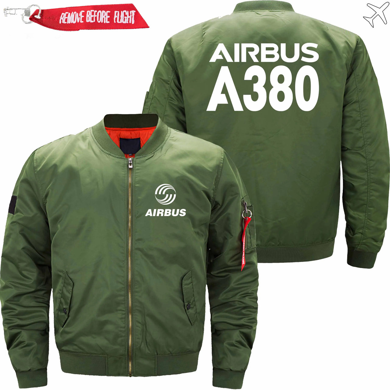 AIRBUS A380 Ma-1 Bomber Jacket Flight Jacket Aviator Jacket THE AV8R