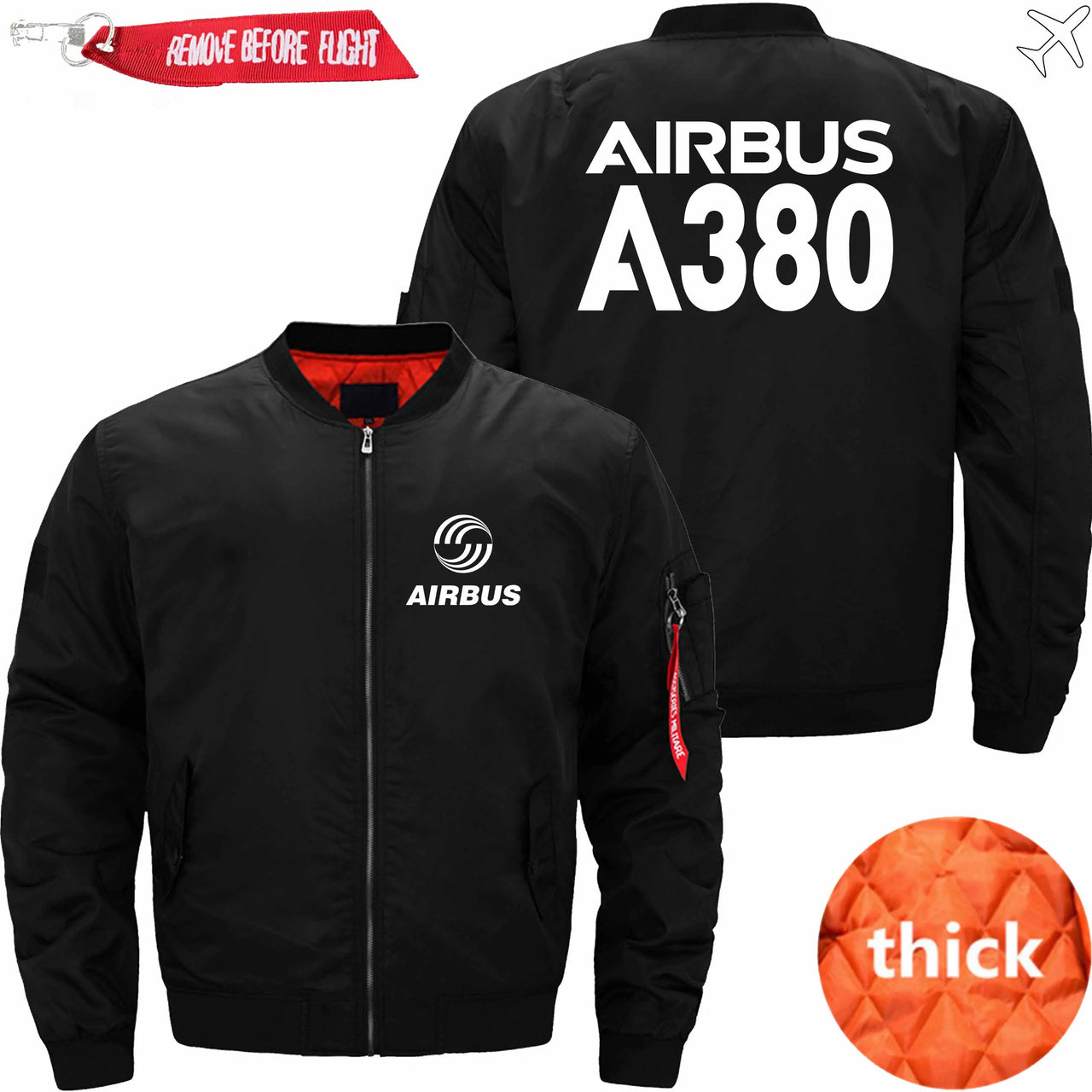 AIRBUS A380 Ma-1 Bomber Jacket Flight Jacket Aviator Jacket THE AV8R